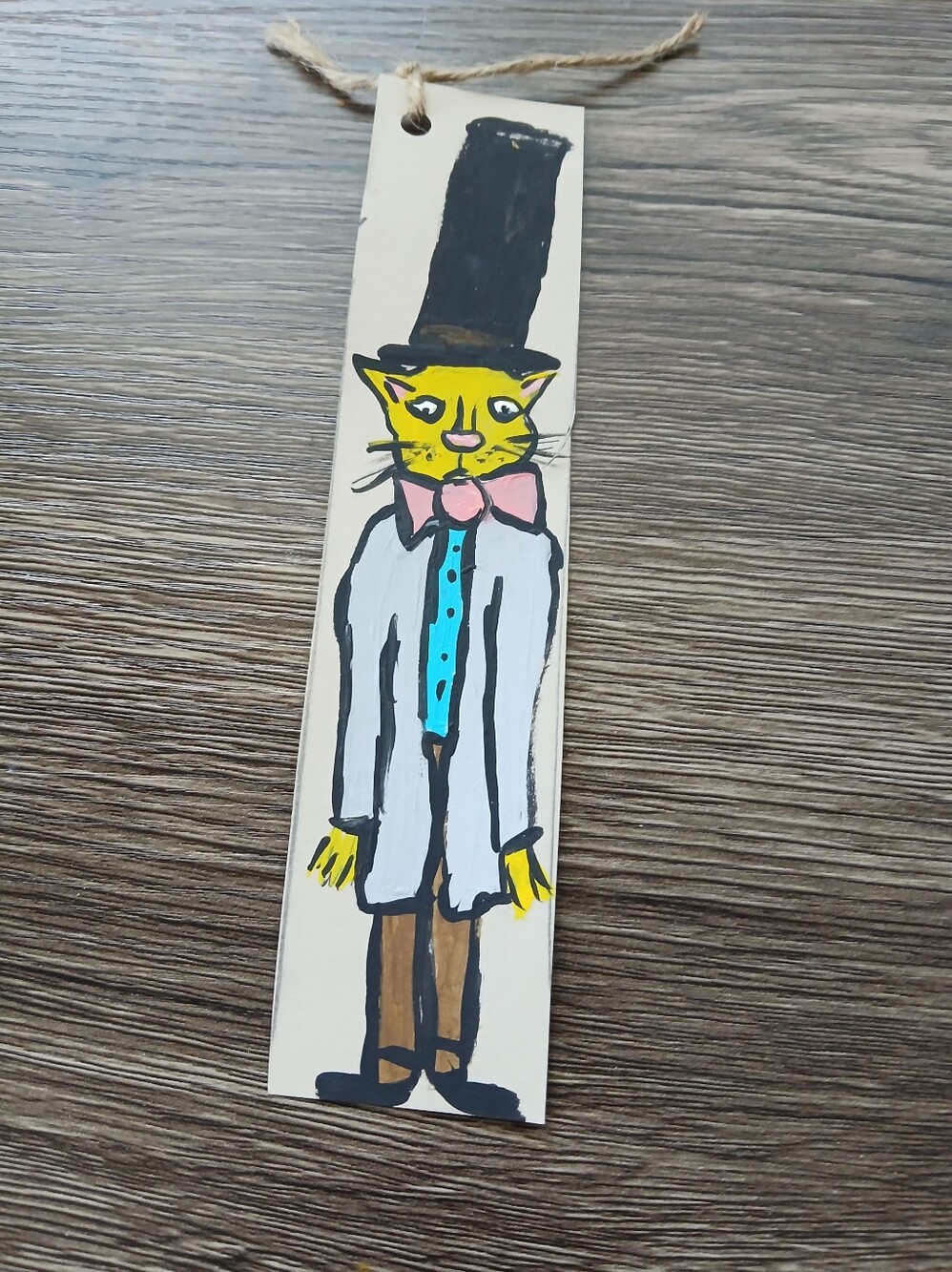 Cat In Top Hat Bookmark